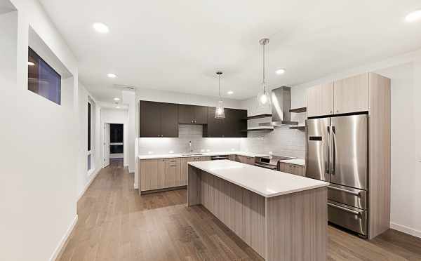 Kitchen in the Second Twin II Townhome