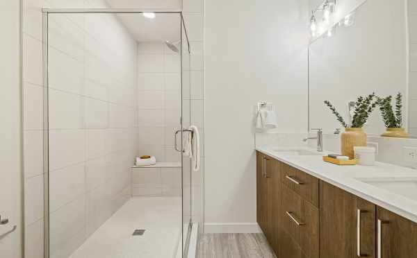 Owner's Suite Bath at 4801C Dayton Ave N, One of the Ari Townhomes