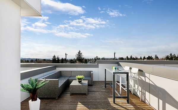 Rooftop Deck at 7530B 15th Ave NW, Live-Work Unit in Talta Ballard