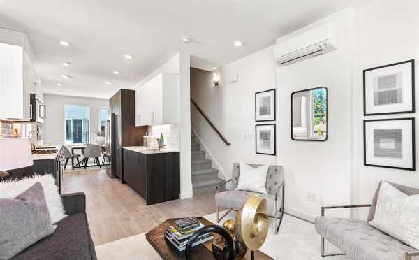 View from the Living Room to the Kitchen at 224 18th Ave