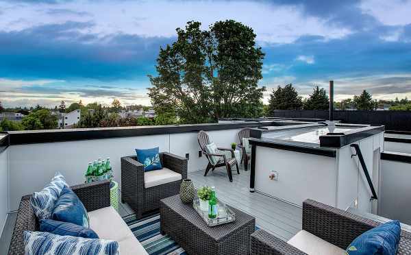 Rooftop Deck at 6111 17th Ave NW, in the Kai Townhomes by Isola Homes