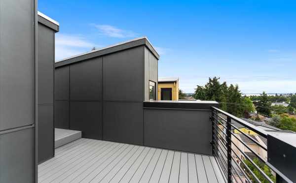 Roof Deck at 3015C 30th Ave W, One of the Lochlan Townhomes in Magnolia