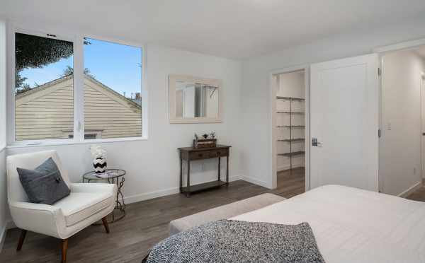 Master Bedroom and Closet of Unit 408A at Oncore Townhomes in Capitol Hill