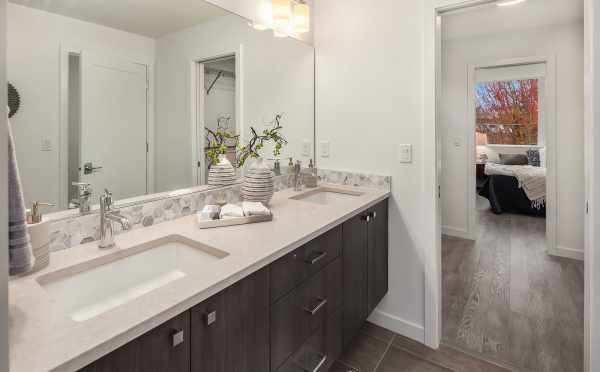 View from the Master Bathroom in One of the Units of Oncore Townhomes