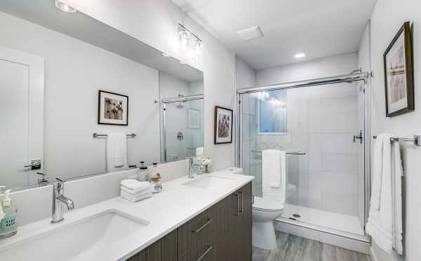 Owner's Suite Bathroom at 3803 23rd Ave W, in the Walden Townhomes