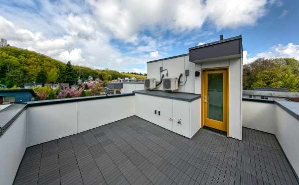 Roof Deck at 4719A 32nd Ave S, One of the Lana Townhomes in Columbia City