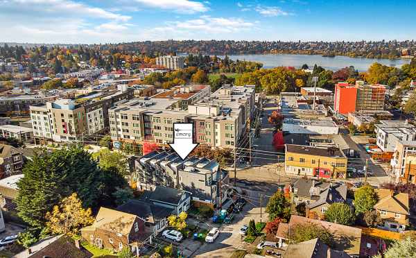 Aerial View of the Emory Townhomes in Green Lake