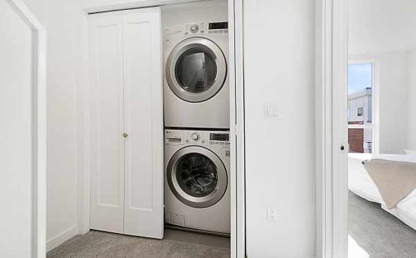 Stackable Washer and Dryer in 7528A 15th Ave NW, Townhome in Talta Ballard