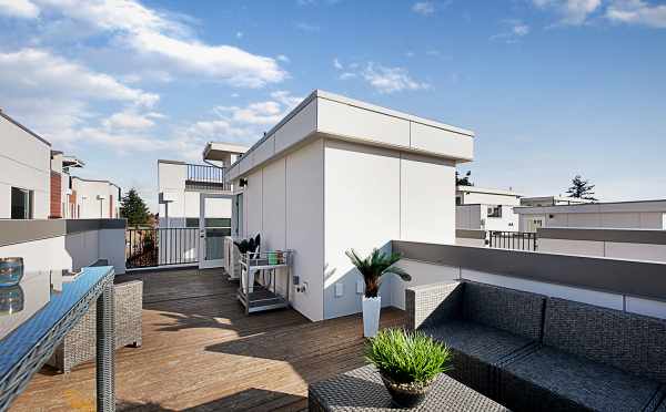 Door to the Roof Deck at 7530B 15th Ave NW, Live-Work Unit in Talta Ballard