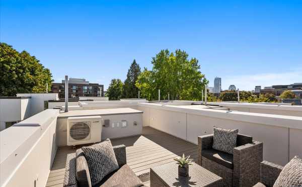 Roof Deck at 1728C 11th Ave, One of the Altair Townhomes in Capitol Hill by Isola Homes