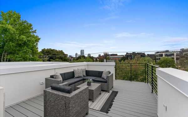 Roof Deck at 1730C 11th Ave, One of the Altair Townhomes by Isola Homes