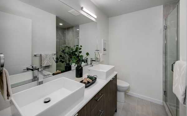 Owner's Suite Bath at 7053 9th Ave NE, One of the Clio Townhomes