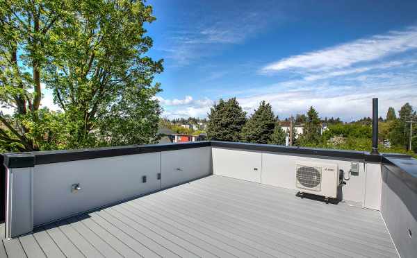 Rooftop Deck at One of the Kai Townhomes in Ballard