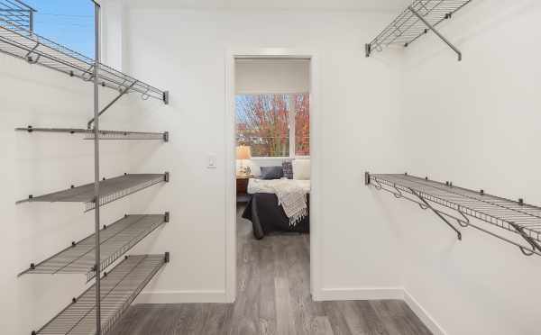 Master Closet in One of the Units of Oncore Townhomes