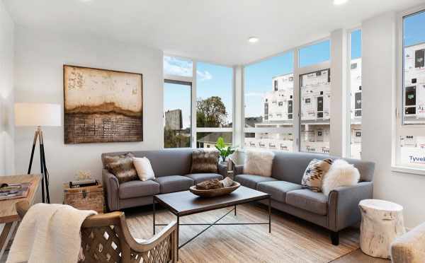 Living Room at 807 N 47th St of Sunstone at Fremont by Isola Homes