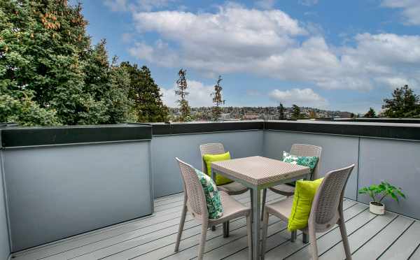 Roof Deck at 3803 23rd Ave W, one of the Walden Townhomes in Magnolia