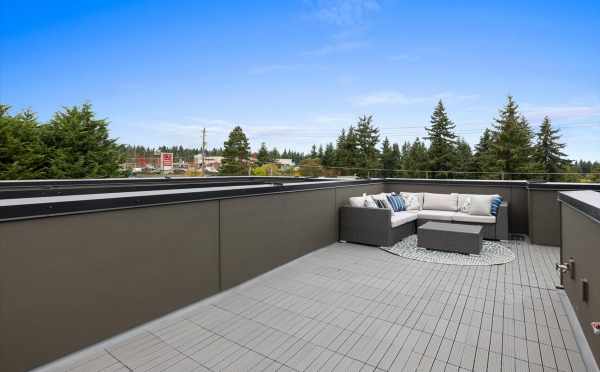 Rooftop Deck at 14355 Stone Ave N, One of the Tate Townhomes in Haller Lake