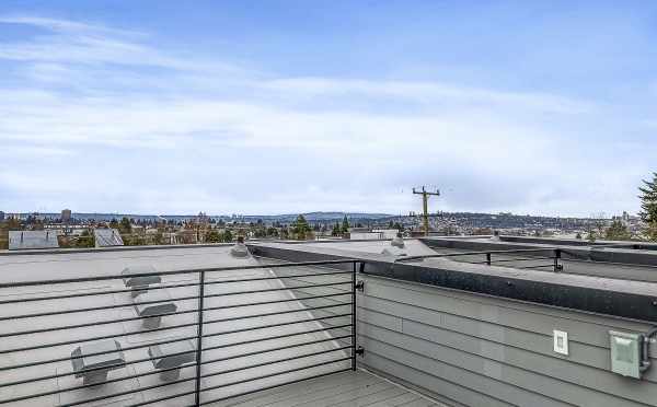 Roof Deck at 4801C Dayton Ave N, One of the Ari Townhomes by Isola Homes
