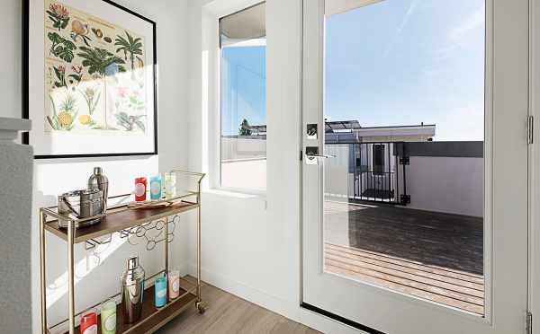 Door to the Rooftop Deck of 7528A 15th Ave NW, Townhome in Talta Ballard