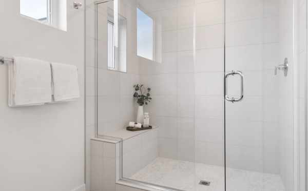 Shower in the Owner's Suite Bathroom at 1105F 14th Ave in Corazon Central