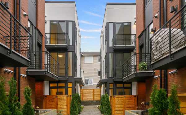 View of the Townhomes in both Core 6.1 and 6.2 in Capitol Hill