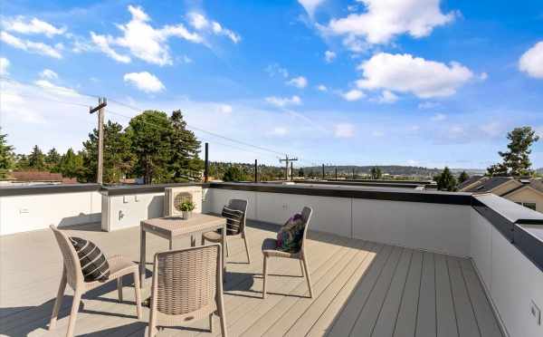 View of Queen Anne Hill from the Roof Deck at 6421 14th Ave NW