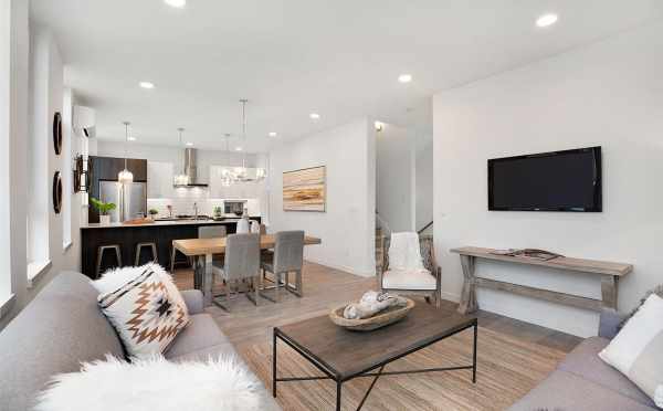 View from the Living Room to the Kitchen at 807 N 47th St