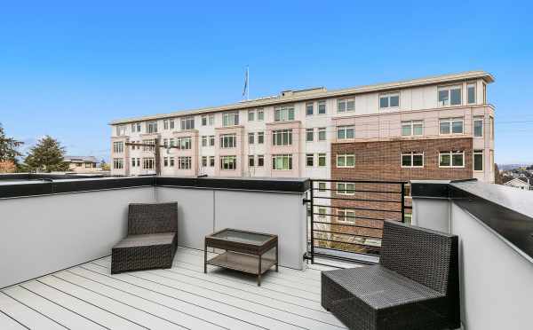 Rooftop Deck at 109A 22nd Ave E, One of the Thalia Townhomes in Capitol Hill