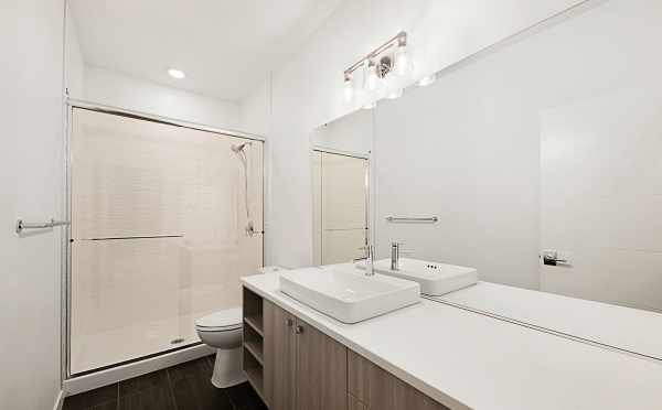 Third Floor Bathroom in One of the Twin II Townhomes