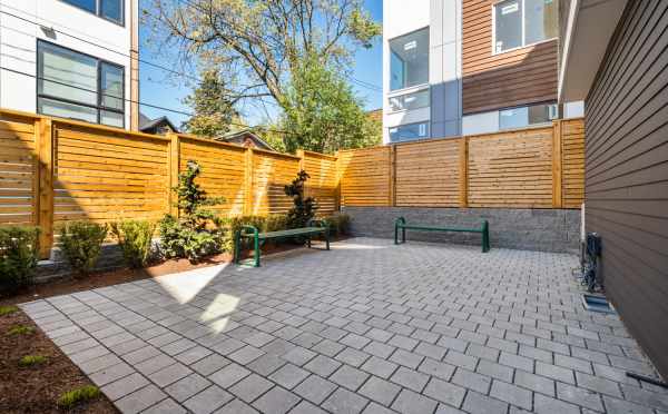 Private Patio at 1113A 14th Ave