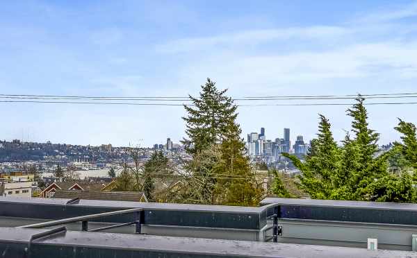 Views of Downtown Seattle from the Roof Deck at 4801C Dayton Ave N