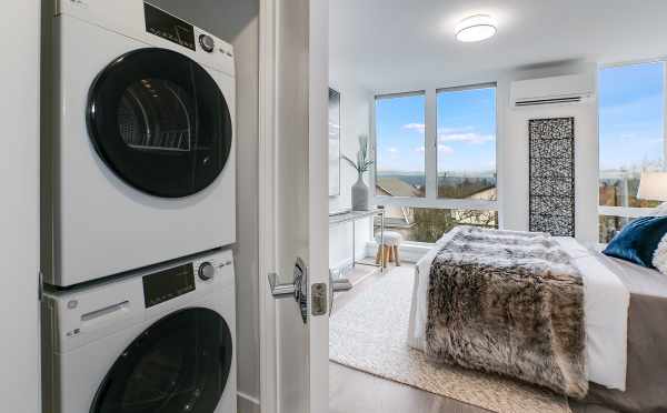 Washer and Dryer at 201B 23rd Ave E, One of the 6 Central Townhomes