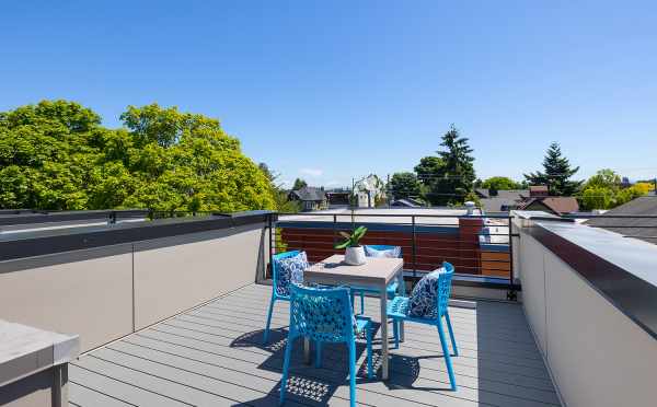 Roof Deck at 212B 18th Ave in the Cabochon Collection by Isola Homes