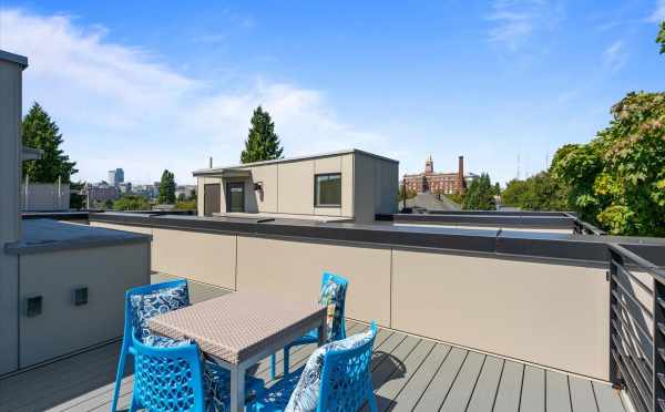 Rooftop Deck at 212E 18th Ave, One of the Amber Homes in the Cabochon Collection by Isola Homes