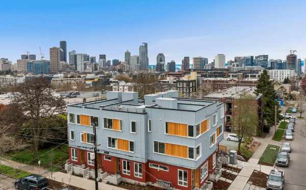 Aerial View of the Reflections Townhomes by Isola Homes