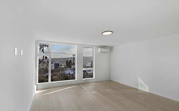 Master Bedroom in One of the Twin I Townhomes, Located at 2127 Dexter Ave N