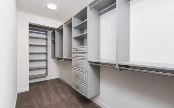 Shelving System in the Master Closet at 11514B NE 87th St