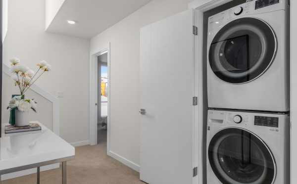 Laundry Area at 6147 22nd Ave, One of the Central 22 Townhomes