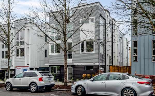 View of the Corazon North Townhomes from 14th Ave