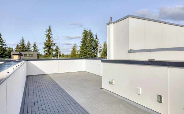 Rooftop Deck at 14339C Stone Ave N, One of the Maya Townhomes in Haller Lake