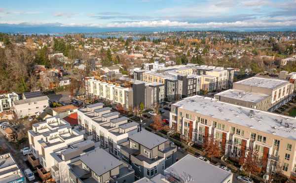 Aerial View of the Sterling Townhomes in Columbia City