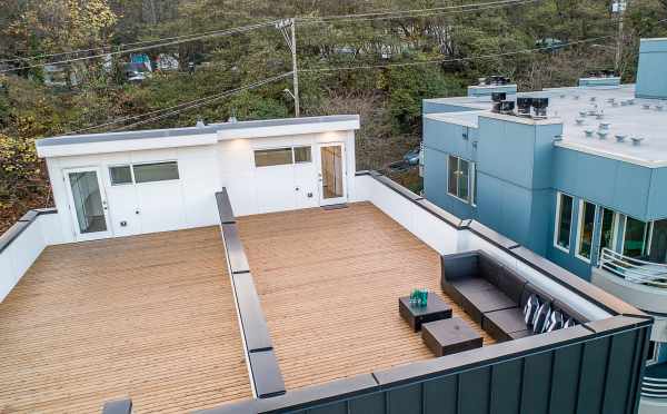 Rooftop Deck of One of the Twin II Duplexes at 2135 Dexter Ave N