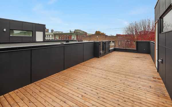 West-Facing View from the Rooftop Deck of Oncore Townhomes