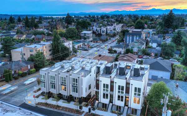 Aerial View of the Ryden Townhomes in Crown Hill