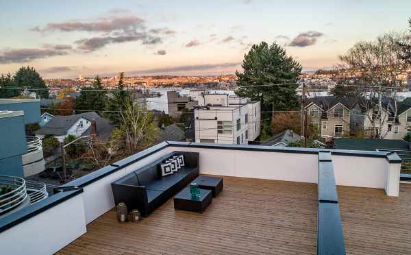 Seating Area on the Rooftop Deck of One of the Twin II Duplexes