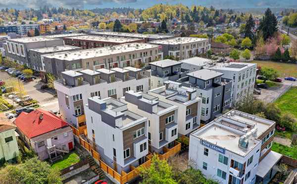 Aerial View of the Lana Townhomes