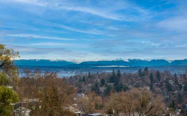 Partial View of Lake Washington from the Roof Decks at 6 Central by Isola Homes