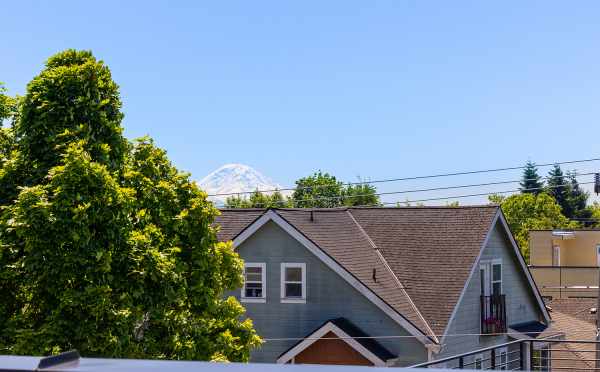 View of Mt Rainier from the Roof Deck of 212B 18th Ave