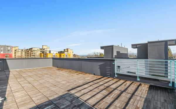Roof Deck at 1647 22nd Ave, One of the Central 22 Townhomes