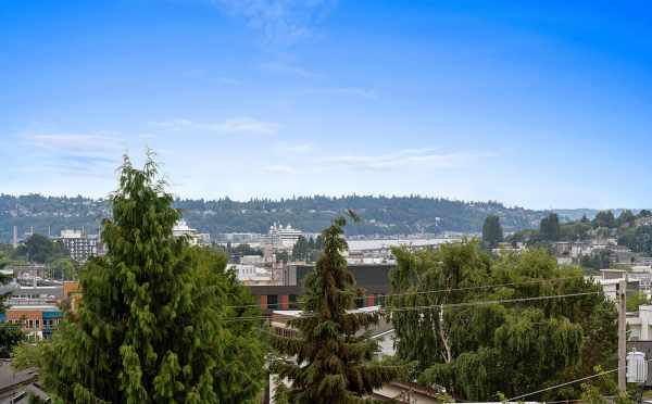 Views of the Sound and West Seattle from the Roof Deck at 6415 14th Ave NW